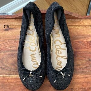 Sam Edelman black sparkly flats!!!